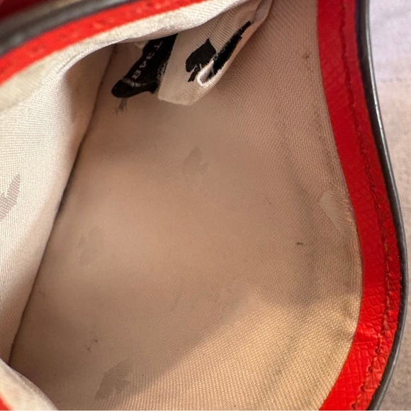 Kate Spade New York Red Saffiano Leather Slim Cardholder Wallet - Picture 4 of 6